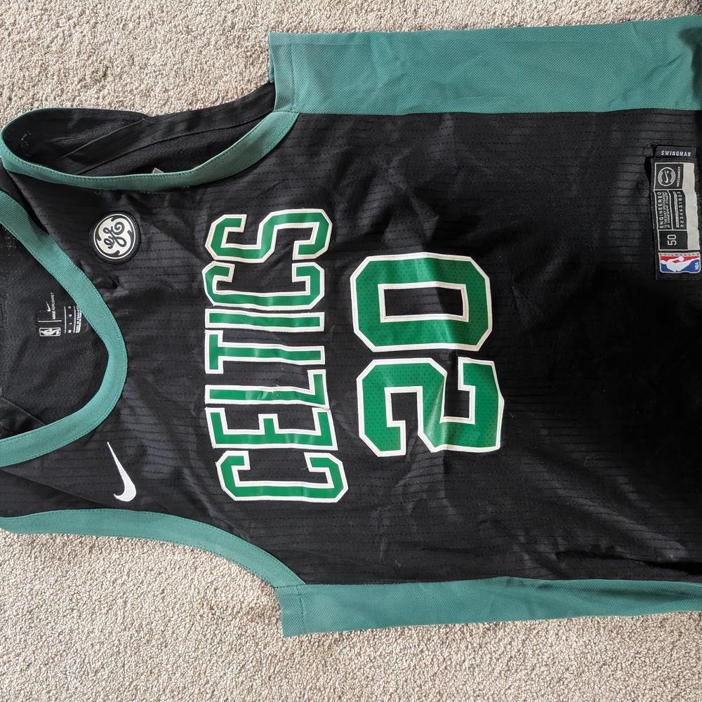 Nike Celtics Black and Green Jersey
